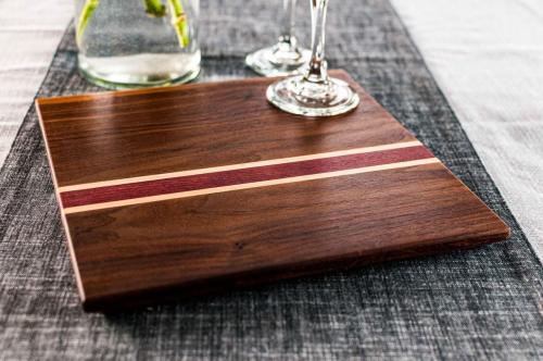 Beveled Walnut Square