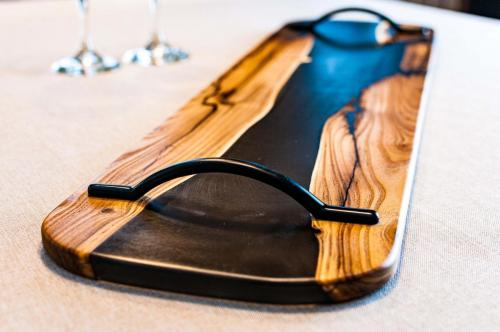 Russian Olive wood with Smoky Gray Epoxy