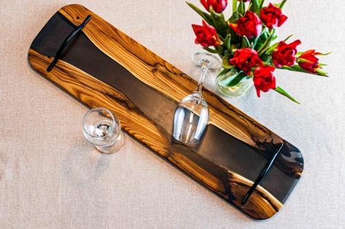 Russian Olive wood with Smoky Gray Epoxy