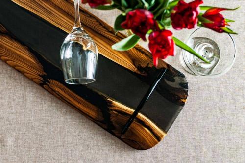 Russian Olive wood with Smoky Gray Epoxy