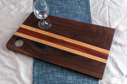 Walnut, Maple & Sapele Charcuterie Board