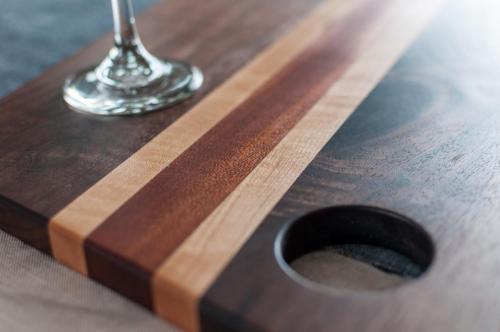 Walnut, Maple & Sapele Charcuterie Board