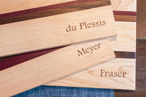 Assorted Cutting Boards with Custom Engraving